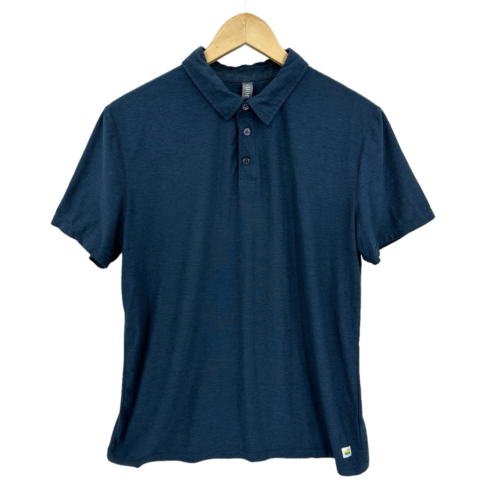VUORI Polo Shirt Tech Performance Short Sleeve Blue